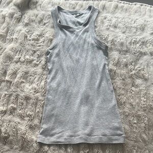 Arket Gray Ribbed Tank Top XS